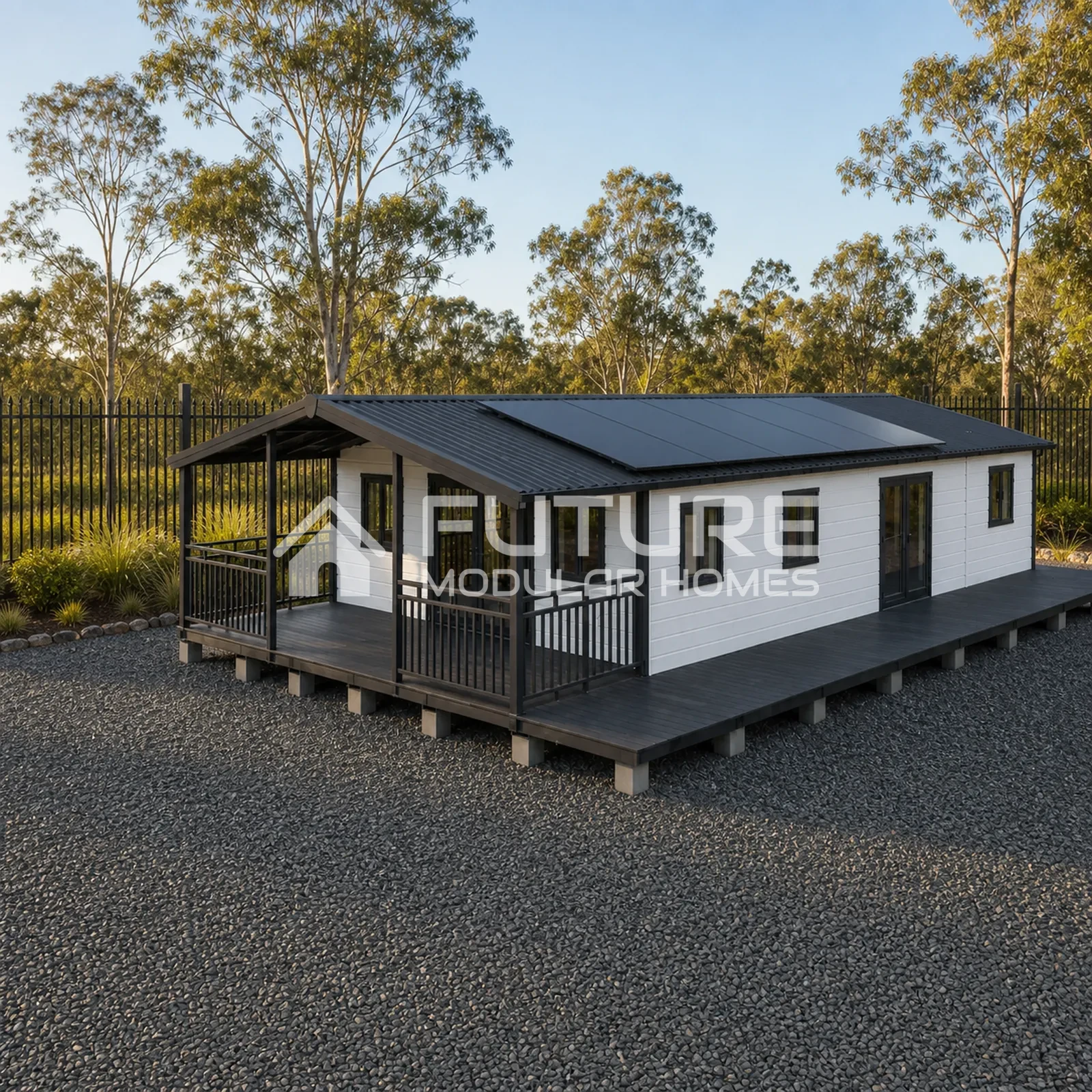 Expandable home opened out